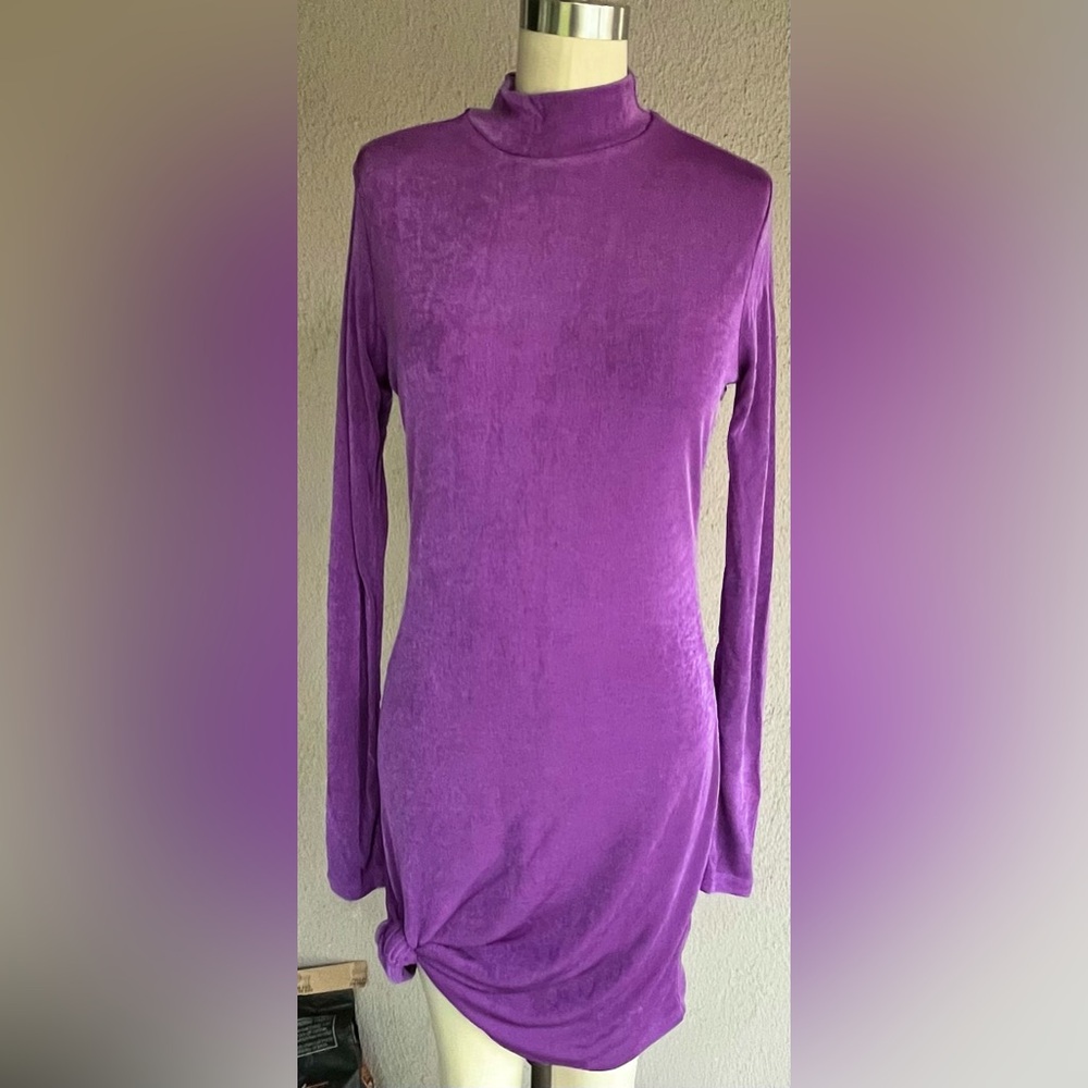 Purple Jayde Knotted Dress